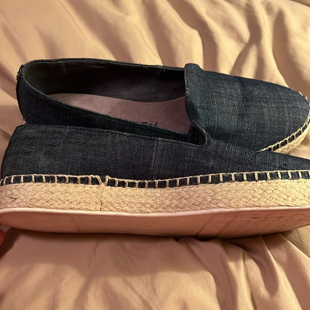 Dr. Scholl’s Chambray Espadrille Slip-On Flats - size 9.5 - Picture 2 of 6